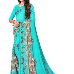 KANOODA Floral Printed Pure Georgette Saree-picture-34