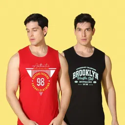 WOOSTRO Men Typography 2 Printed Applique Slim Fit T-shirt image 4