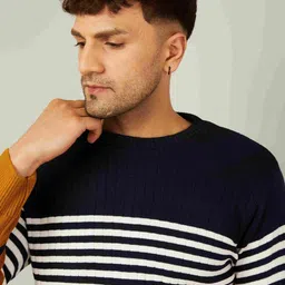 Kveto style redefined Men Striped Pullover image 3
