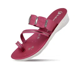 Walkaroo Women Embellished One Toe Flats with Buckle image 4