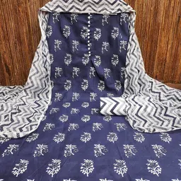 LeeliPeeri Designer Printed Unstitched Dress Material image 4