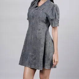 French Theory Bell Sleeve A-Line Midi Dress image 3