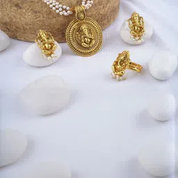 JFL - JEWELLERY FOR LESS Gold-Plated Copper Jewellery Set image 1