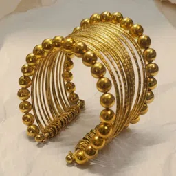 DressBerry Women Handcrafted Gold-Plated Cuff Bracelet-picture-22