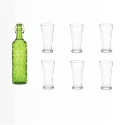 SOMIL Green Glass Airtight Can Bottle-picture-12
