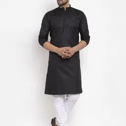 Attigo Band Collar Long Sleeves Straight Kurta-picture-35