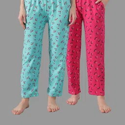 Women Pack Of 2 Relaxed-Fit Casual Wear Lounge Pants/Pyjama-image-61