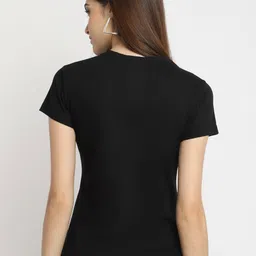 Dreambe Women Typography Printed T-shirt image 2