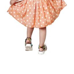 Klowvila Fashion Girls Polka Dots Printed A-Line Skirts image 3