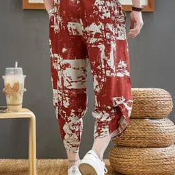 StyleCast Men Regular Fit Printed Trousers image 5