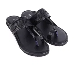 CANVI - TAKE CHANGE TO MAKE CHANGE Men Ethnic Leather Comfort Sandals image 3