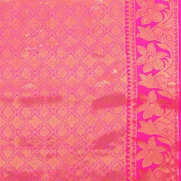 VILLAGIUS Floral Woven Design Zari Pure Silk Designer Kanjeevaram Saree image 2
