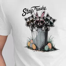 Seekbuylove Typography Printed Round Neck Pure Cotton Bio Finish T-shirt image 2