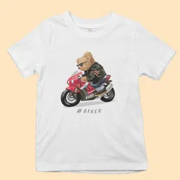 YK X First Laugh Boys Biker Printed T-shirt-picture-39