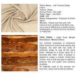 Ikiriya Beige & Brown Textured Wooden Stool image 5