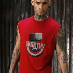 SZN Superhero Graphic Printed Round Neck Sleeveless T-shirt-picture-42
