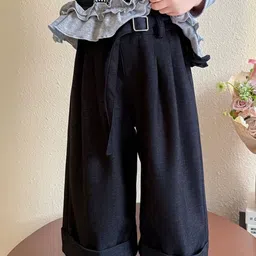 LULU & SKY Girls High-Rise Pleated Trousers-picture-16