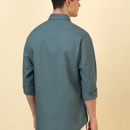 Allen Solly Slim Fit Spread Collar Linen Cotton Casual Shirt image 4