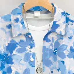 YK Boys Floral Printed Casual Shirt image 3