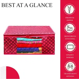 AMAK INC Red Fabric Multi-Utility Wardrobe Organisers image 2