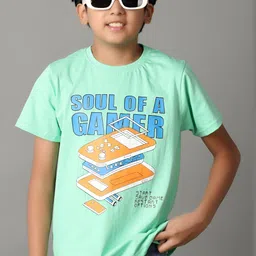 V-Mart Boys Typography Printed Round Neck Cotton T-shirt-picture-20