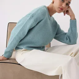 Trendyol Women Mint Round Neck Long Sleeves Pullover Sweaters-image-63