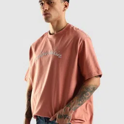 Calvin Klein Jeans Men Typography Printed Round Neck Pure Cotton Relaxed Fit T-shirt image 5