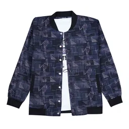 CAVIO Boys Stand Collar Abstract Printed Cotton Casual Bomber Jacket image 4