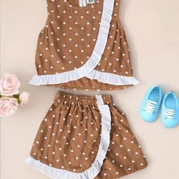 Bella Moda Printed Pure Cotton Top With Shorts-picture-41