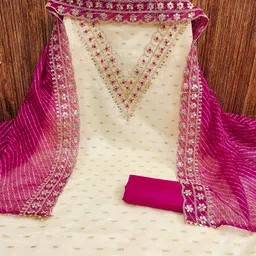 SAINOOR Embroidered Unstitched Dress Material-picture-22