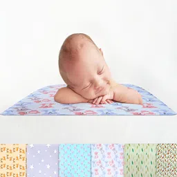 AHC Beige & Pink Printed Breathable Mattress Protector image 4