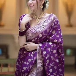 KALINI Woven Design Zari Art Silk Banarasi Saree image 2