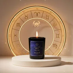Seva Home Black & Blue Highly Scented Round Jar Candle-image-66