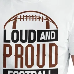 Seekbuylove Loud And Proud Printed Round Neck Short Sleeves Pure Cotton Bio Finish T-shirt image 3