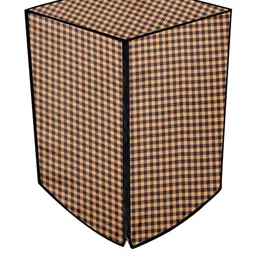 The Furnishing Tree Brown Checks Print Washing Machine Cover image 4