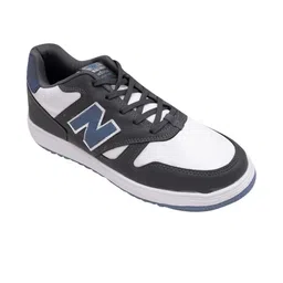 FEET FIRST Men White & Black Colourblocked Leather Sneakers-image-30