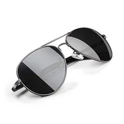 HAYDEN haiza Unisex Black Lens & Black Oval Sunglasses with-picture-42