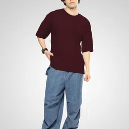 BAESD Men Drop-Shoulder Sleeves Twistform T-shirt image 5