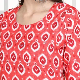 SZN Women Ethnic Motifs Crepe Straight Kurtas image 4