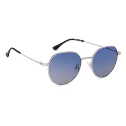 Vincent Chase Unisex Blue Lens & Silver-Toned Round Sunglasses With UV Protected-picture-38