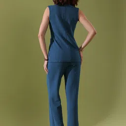 Selvia V-Neck Top With Trouser Co-Ords image 4