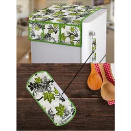 E-Retailer 2 Pieces Appliance Cover Combo Refrigerator Top Cover & Fridge Handle Cover-picture-24