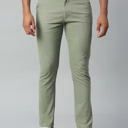 Dennis Lingo Men Tapered Fit Solid Regular Trousers-image-37