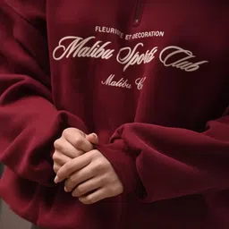 LULU & SKY Typography Printed High Neck Pullover Sweatshirt image 4