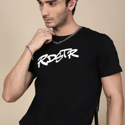 Roadster Typography Printed Round Neck Pure Cotton T-Shirt-picture-41