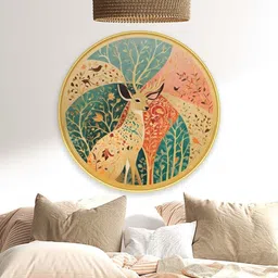 Livin'luxe Multicoloured MDF Other Wall Paintings image 3