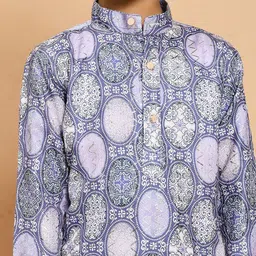 Sangria Boys Printed Kurta With Pyjama Sets image 3