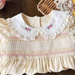 LULU & SKY Embroidered Peter Pan Collar Fit & Flare Dress image 3