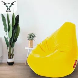 txor XXXL Premium Leatherette Classic Teardrop Bean Bag With Bean Filling image 5