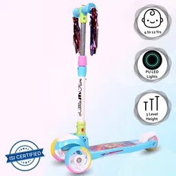 little olive Scooter For Kids 3 Years Above 3 Level Height LED PU Wheels with Extra Wide Brake-picture-10